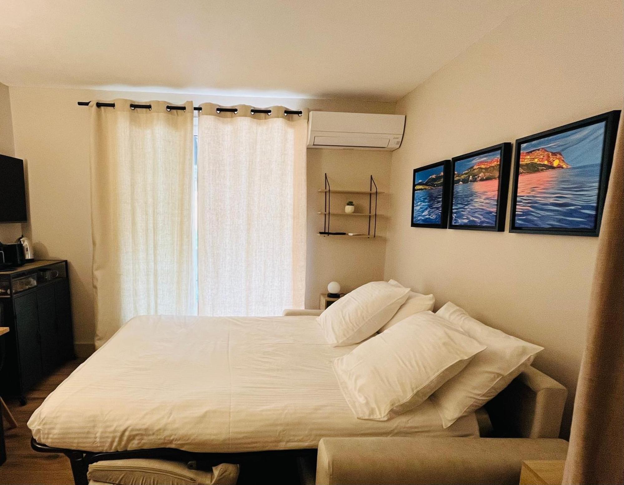 Studio Cosy En Bord De Mer Saint-Cyr-sur-Mer Exterior foto
